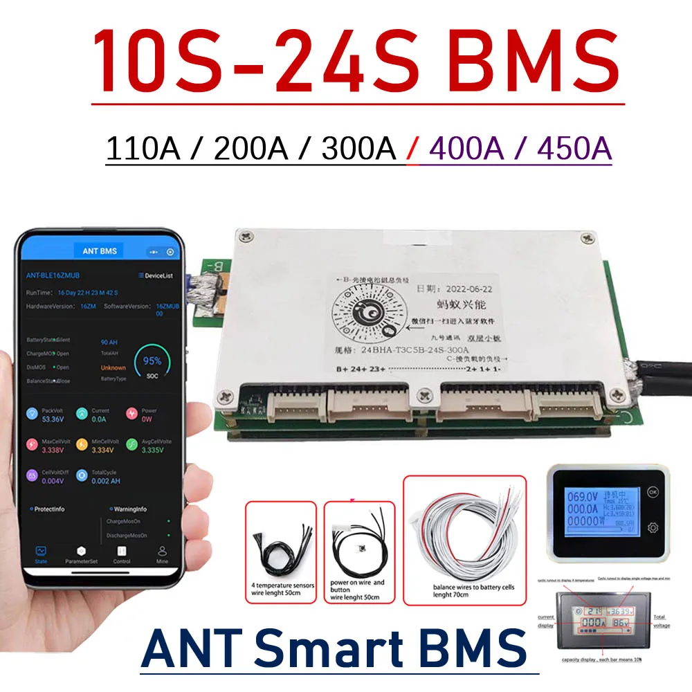 BMS Bluetooth Intelligente 10S - Smart Bms 24S 200A Bluetooth Lifepo4 recensione e prezzo