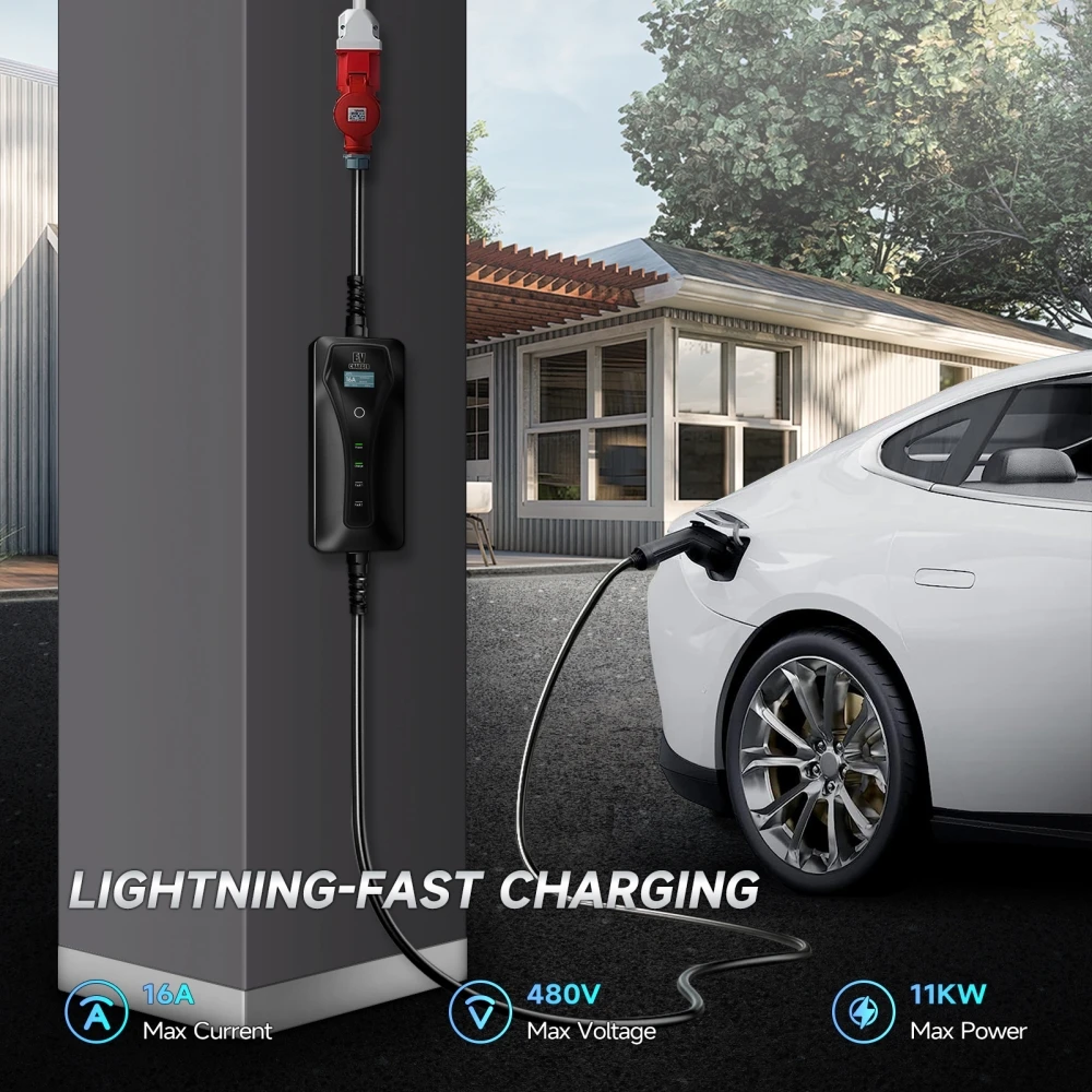 Caricatore EV 11KW 16A Tipo 2  - Type 2 Portable Ev Charger 11Kw Cee recensione e prezzo